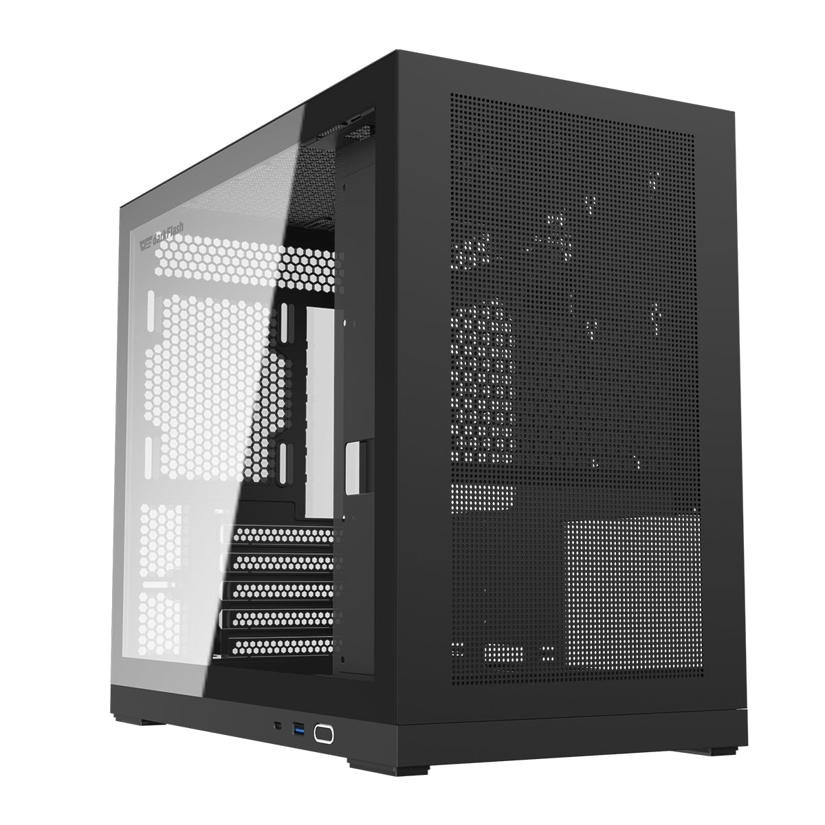 DarkFlash DS210 Luxury M-ATX Tempered Glass Side Panel PC Case