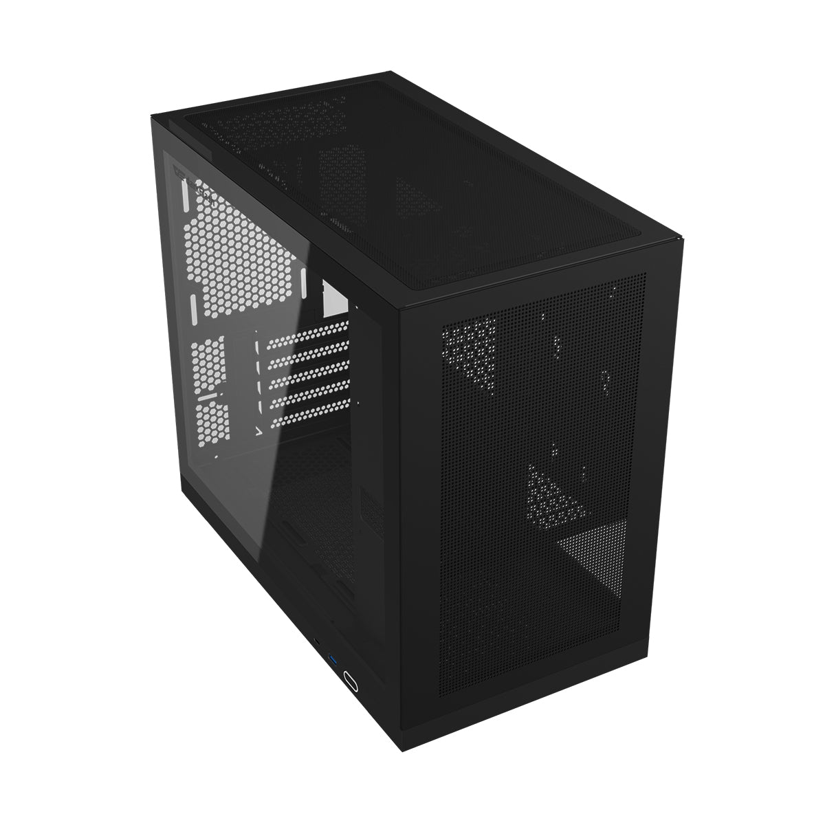 DarkFlash DS210 Luxury M-ATX Tempered Glass Side Panel PC Case