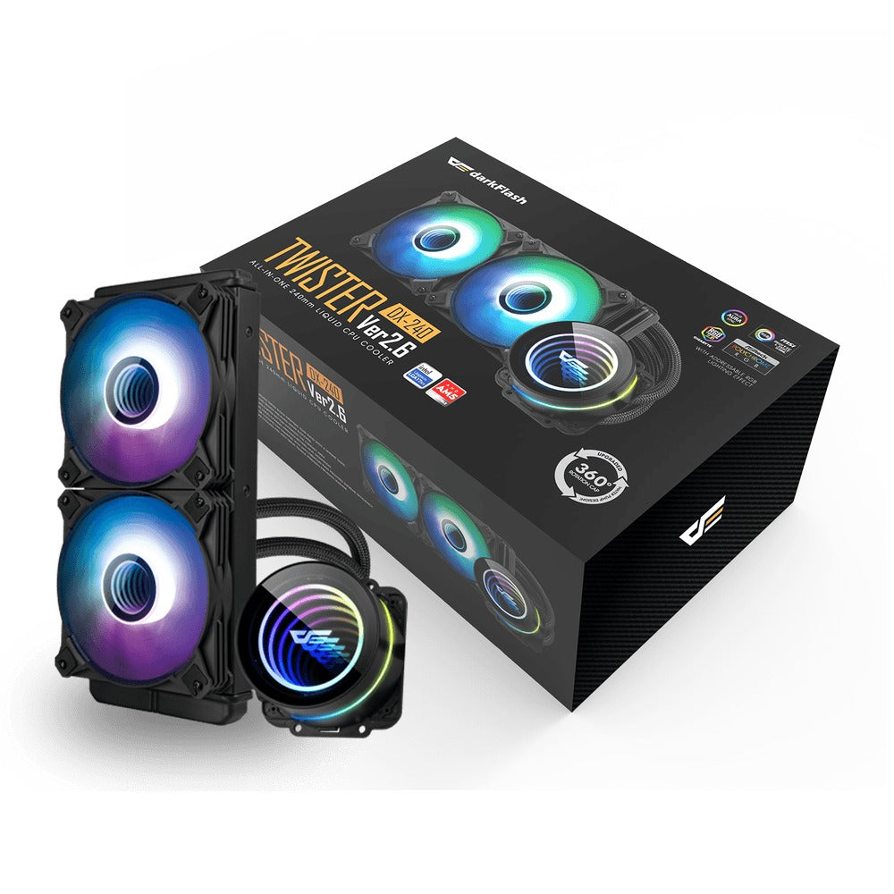 Darkflash Twister DX-240 ARGB All-In-One 240MM Liquid CPU Cooler