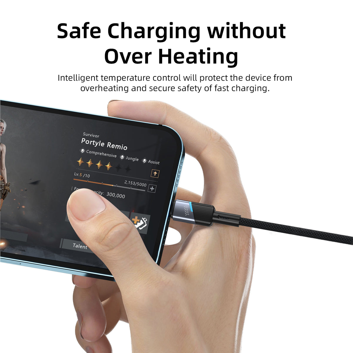 Vyvylabs Superb Series Fast Charging Cable USB to Type-C 3A