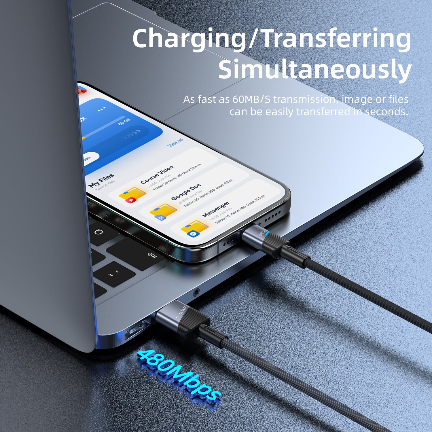 Vyvylabs Superb Series Fast Charging Cable USB to Type-C 3A