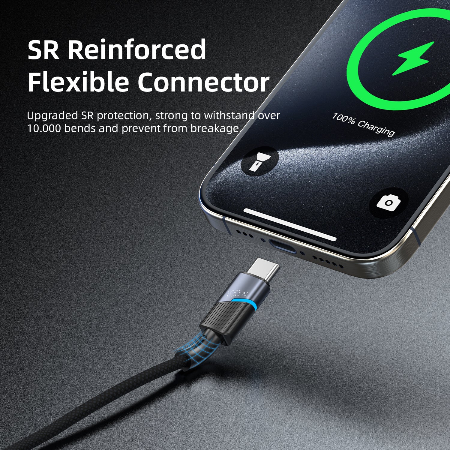 Vyvylabs Superb Series Fast Charging Cable Type-C to Type-C 100W