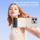 Vyvylabs Q12 Capsule Power Bank 5000mAh Type-C with iP Cable and Stand (Black, White) (VBQ12-BK, VBQ12-WH)