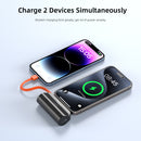 Vyvylabs Q12 Capsule Power Bank 5000mAh Type-C with iP Cable and Stand (Black, White) (VBQ12-BK, VBQ12-WH)