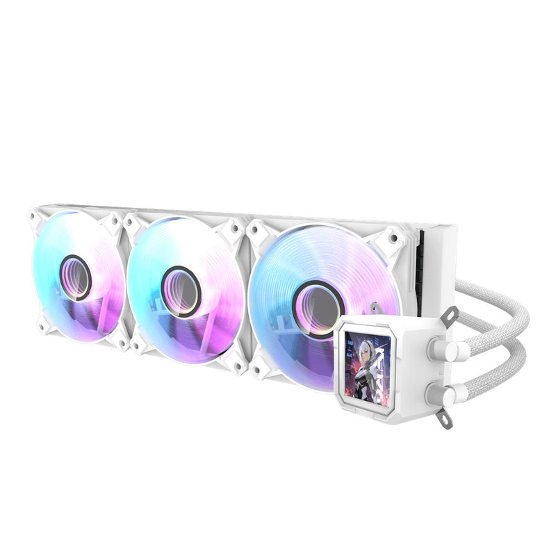 DarkFlash Wave DV360S ARGB AIO 360mm Liquid CPU Cooler (Black, White)