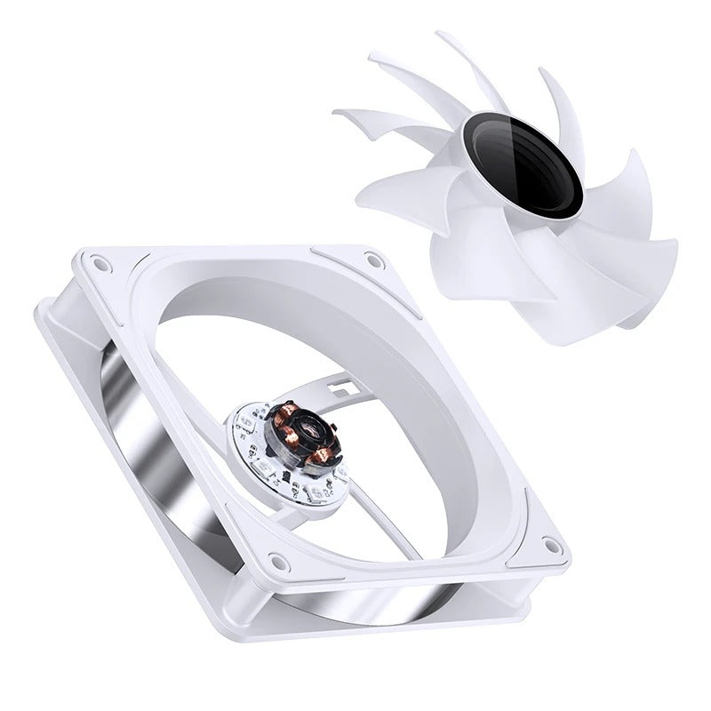 Jonsbo FR-606W 25mm ARGB Infinity Mirror Series Fan (White)
