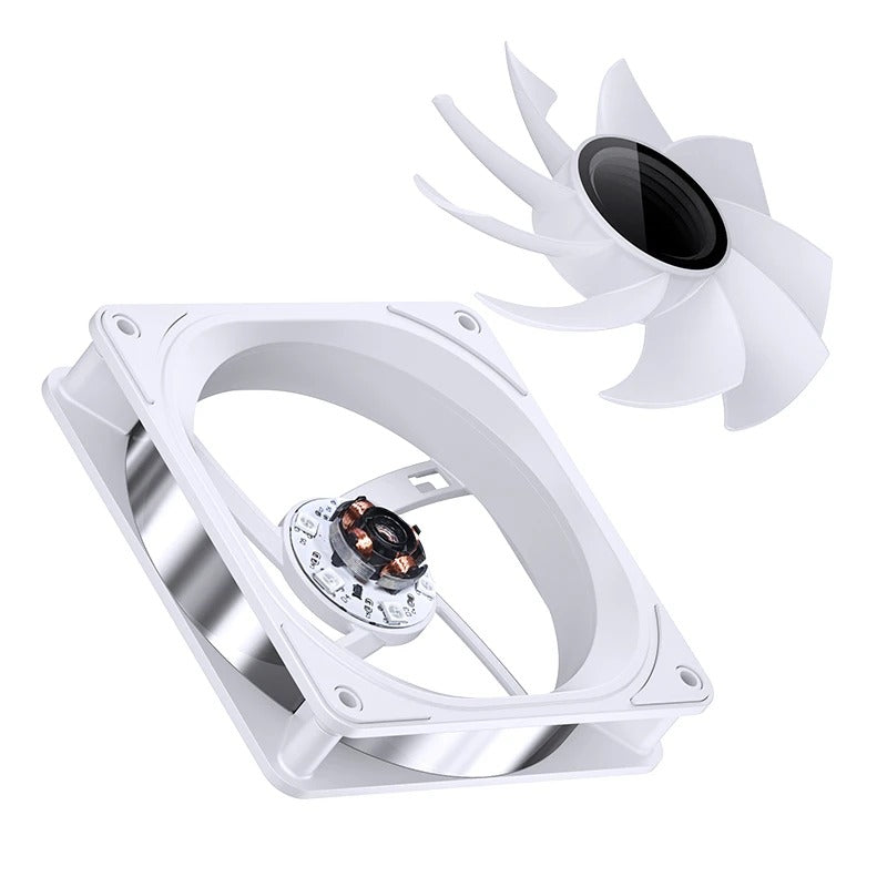 Jonsbo FR-606WR 25mm ARGB Infinity Mirror Series Fan (White)