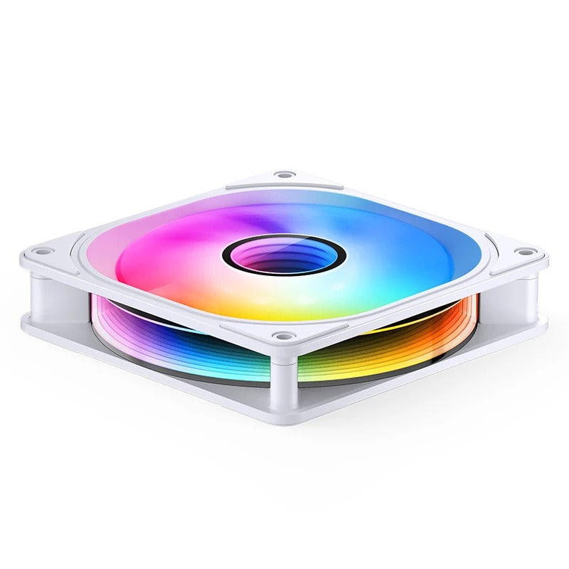 Jonsbo FR-606W 25mm ARGB Infinity Mirror Series Fan (White)