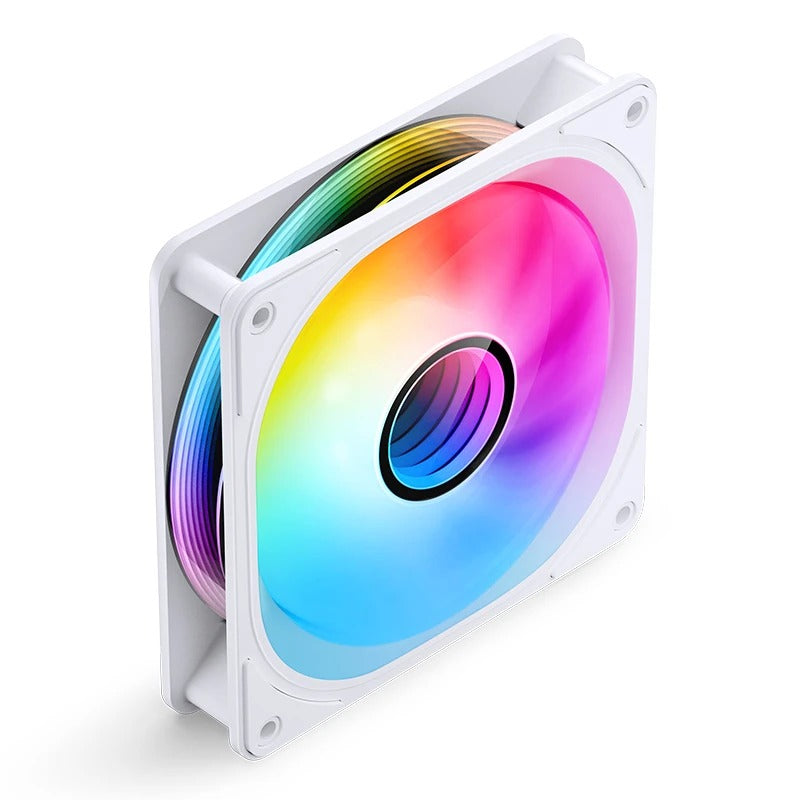 Jonsbo FR-606W 25mm ARGB Infinity Mirror Series Fan (White)