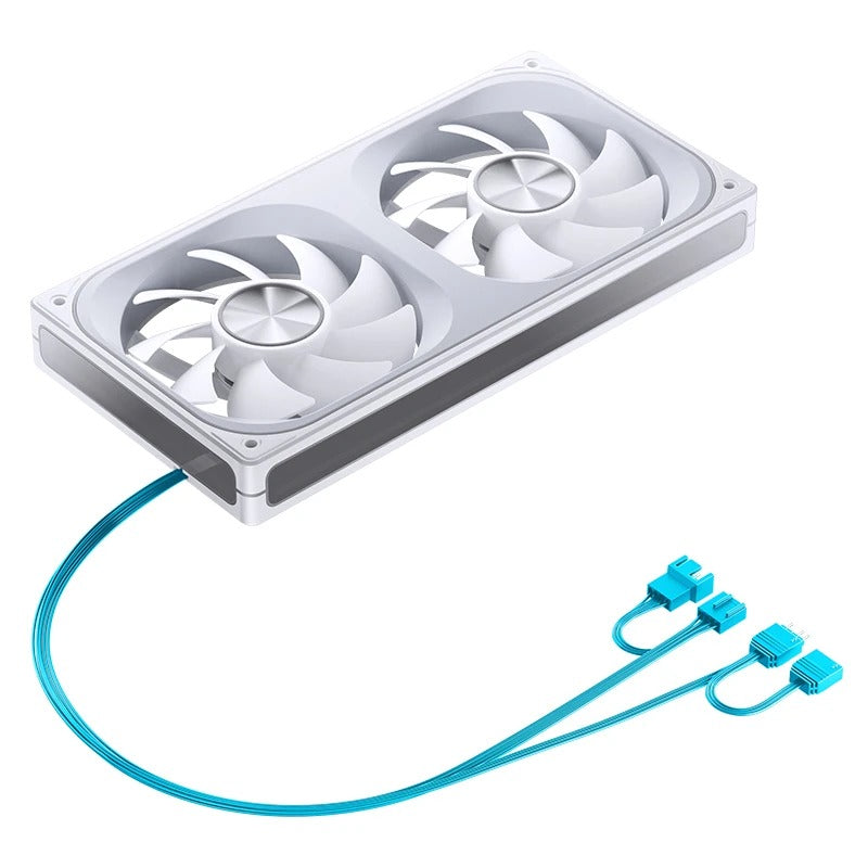 Jonsbo ZA-240W 240mm ARGB Infinity Mirror Series Fan (White)