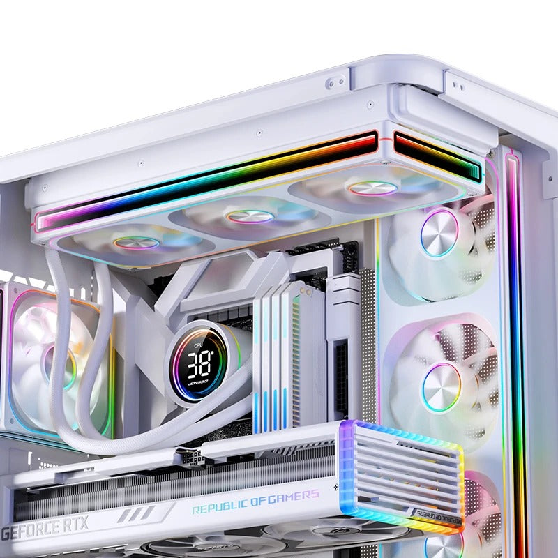 Jonsbo ZA-240W 240mm ARGB Infinity Mirror Series Fan (White)