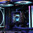 DarkFlash Explore DE360 AIO 360mm Liquid CPU Cooler (Black, White)