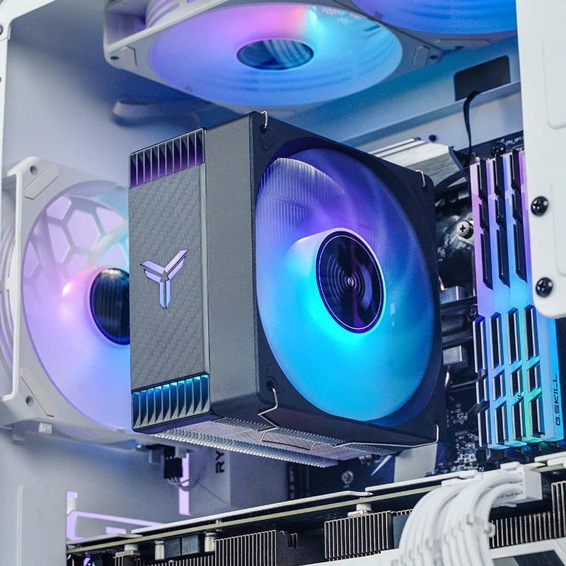 Jonsbo CR-1000 Max ARGB Silent Series 120MM Single-Tower CPU Cooler (Black, White)