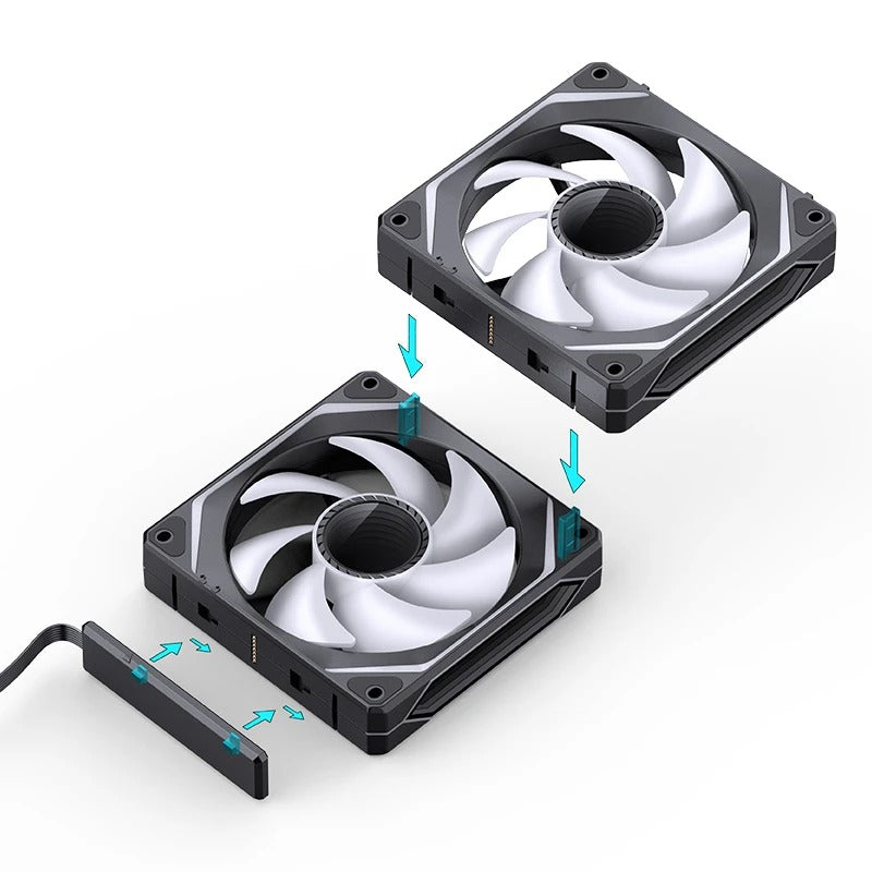 Jonsbo ZL-120BR ARGB 3-in-1 Magic Fan (Black)