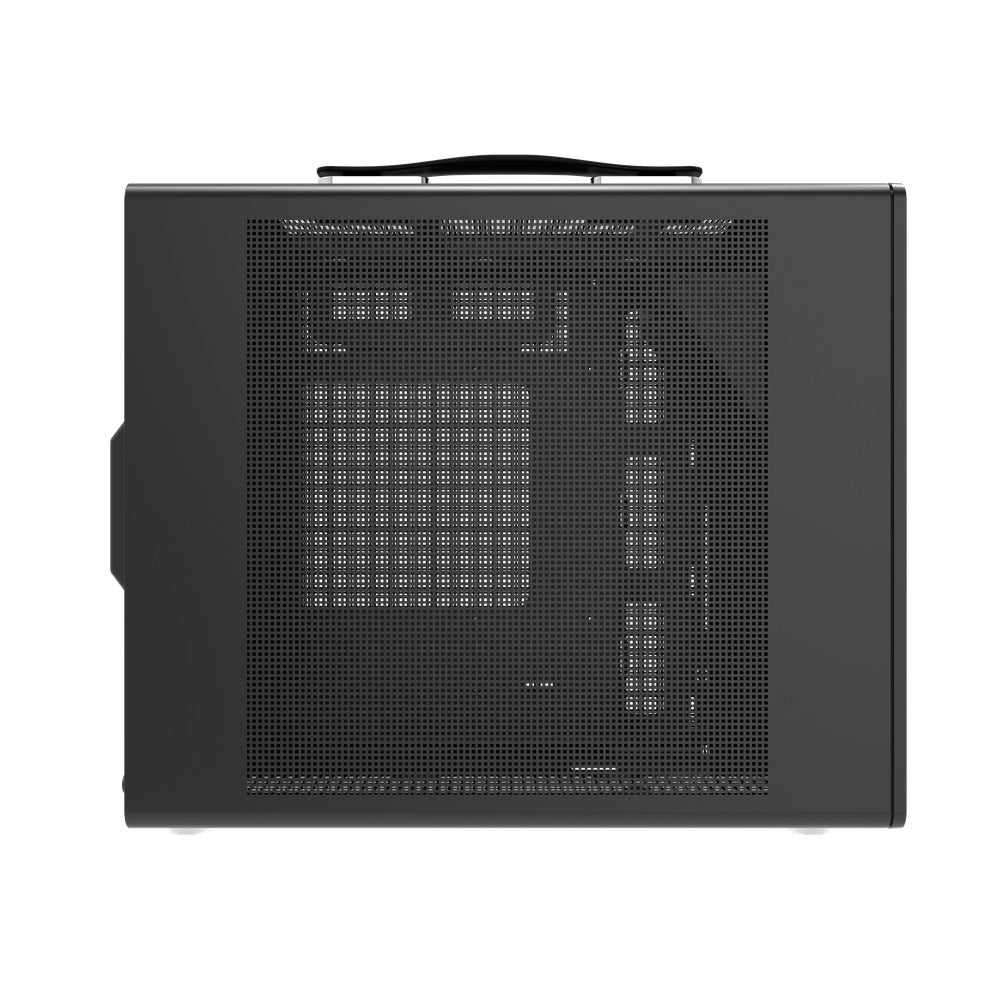 DarkFlash WD200 Wood Edition M-ATX PC Case (Black)