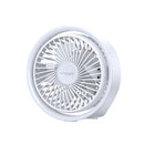 Vyvylabs D04 Mini Portable Desktop Fan with Led Light (White, Pink)