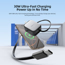 Vyvylabs Swiftshine GaN Fast Charger 30W C with Retractable C Cable