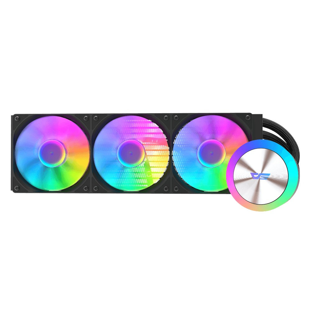 DarkFlash AquaGlow DG360 ARGB AIO 360mm Liquid CPU Cooler