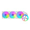 DarkFlash AquaGlow DG360 ARGB AIO 360mm Liquid CPU Cooler