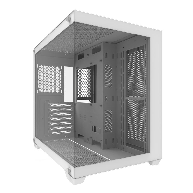 DarkFlash C285P V2 Tempered Glass Side Panel Dual Chamber Luxury ATX PC Case