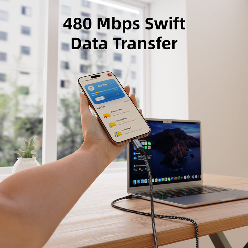 Vyvylabs Windrush Series Fast Charging Data Cable Type-C to Type-C