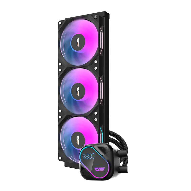DarkFlash Explore DO 360 AIO 360mm Liquid CPU Cooler with Digital Screen Temperature