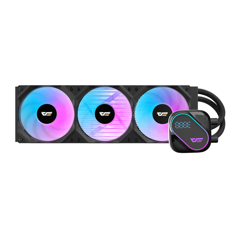 DarkFlash Explore DO 360 AIO 360mm Liquid CPU Cooler with Digital Screen Temperature