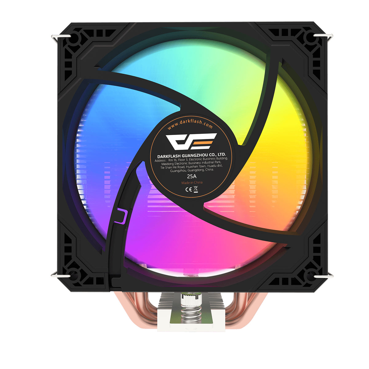 DarkFlash M400 Plus Dual Fan CPU Air Cooler with Digital Display