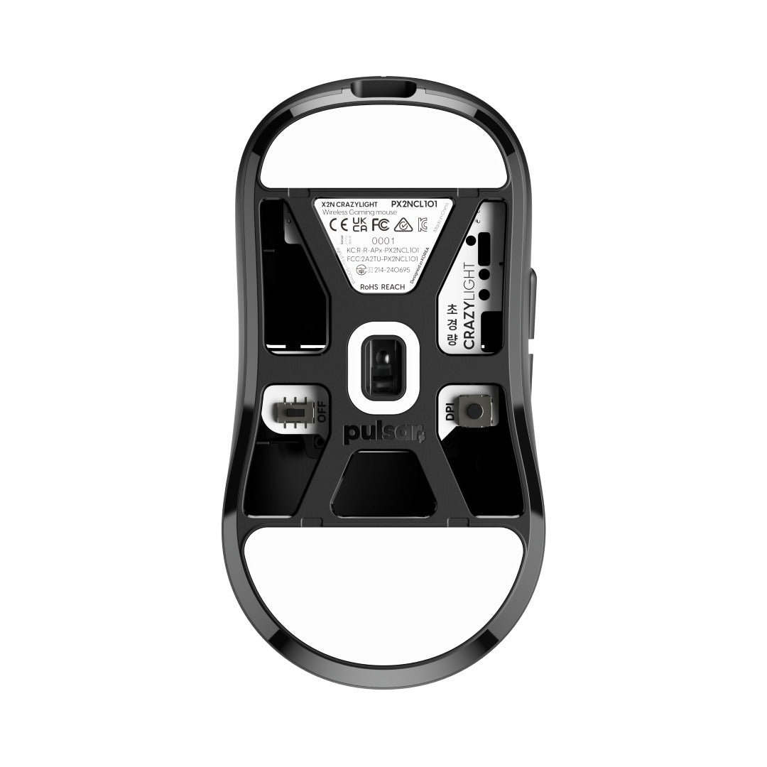 Pulsar X2N CrazyLight 8K Polling Rate eSports Gaming Mouse Size 1 (Jet Black, Uyuni White, Ocean)