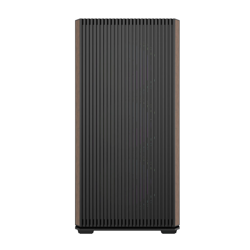 DarkFlash DS900WS Luxury ATX Front Wood Style Panoramic Side Glass Panel PC Case (Black, White)