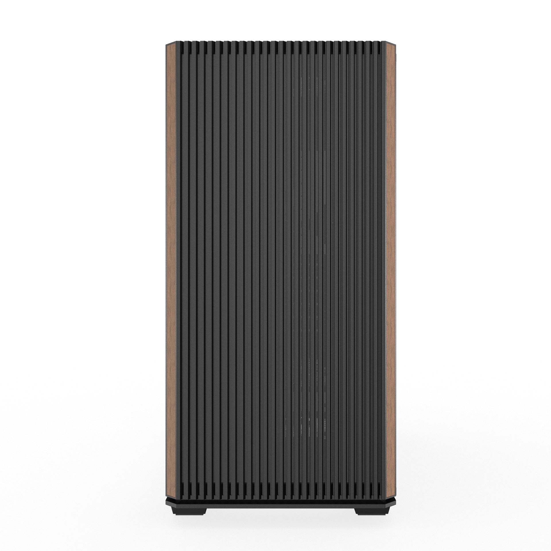 DarkFlash DS900WS Luxury ATX Front Wood Style Panoramic Side Glass Panel PC Case (Black, White)