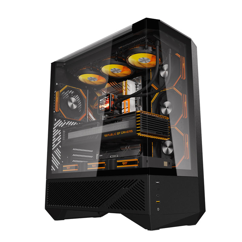 DarkFlash Arcee DY460 TG Side Panel ATX Luxury PC Case 