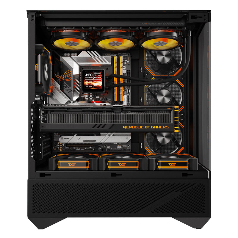 DarkFlash Arcee DY460 TG Side Panel ATX Luxury PC Case 