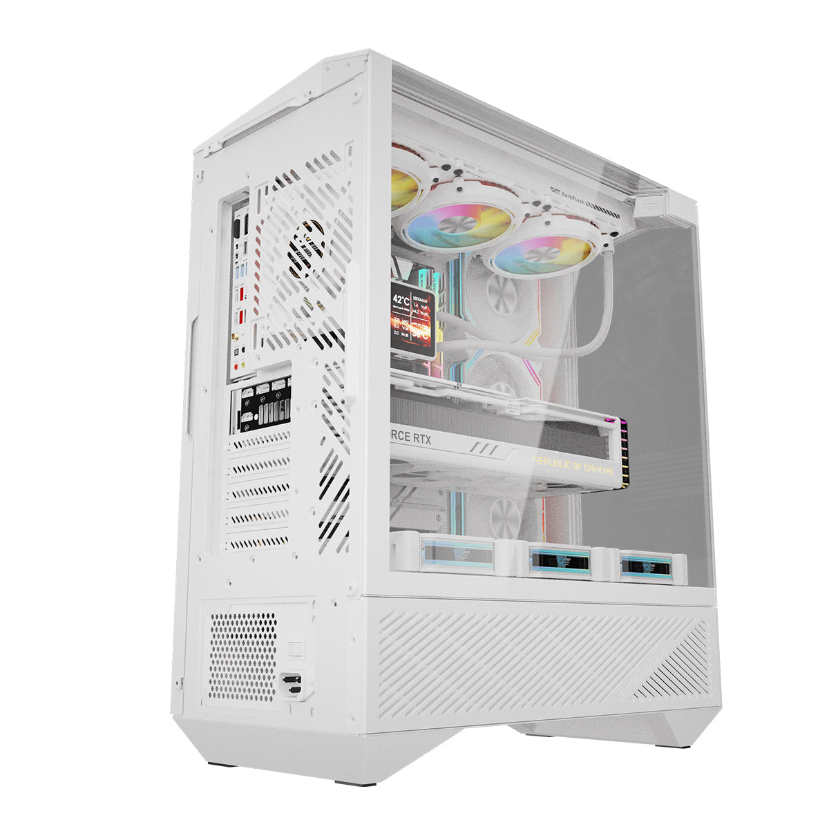 DarkFlash Arcee DY460 TG Side Panel ATX Luxury PC Case 