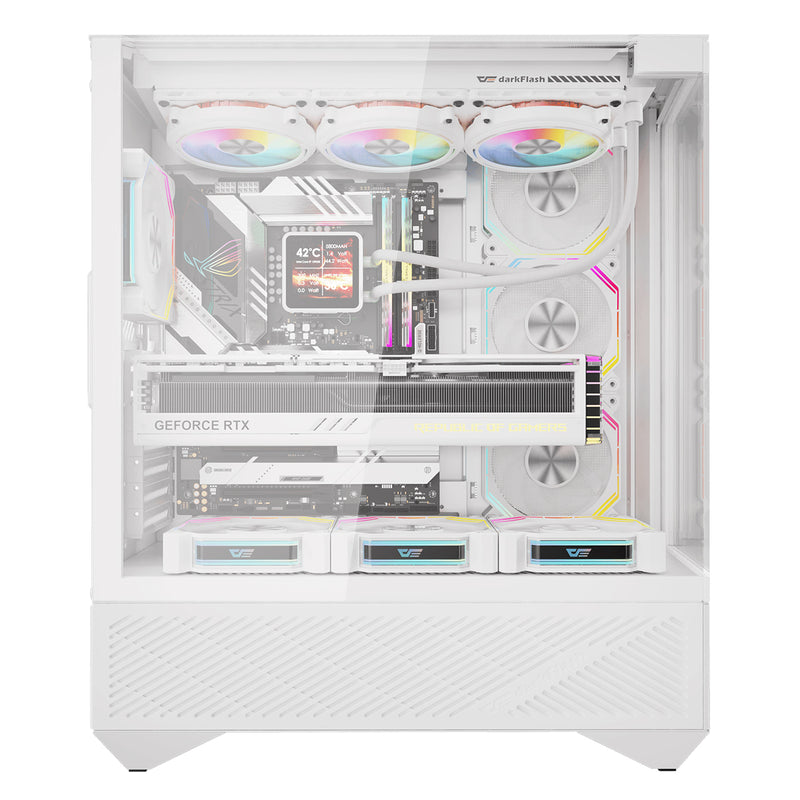 DarkFlash Arcee DY460 TG Side Panel ATX Luxury PC Case 
