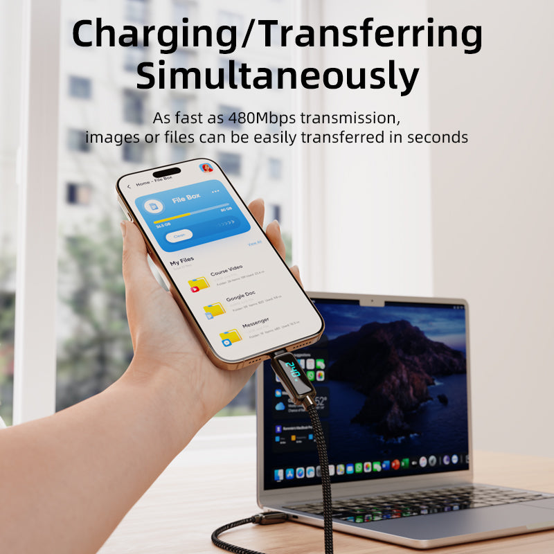 Vyvylabs ThunderBird Smart Charge 240W Display Cable Type-C to Type-C