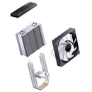 Jonsbo CB40 ARGB Single-Tower CPU Cooler (Black, White)