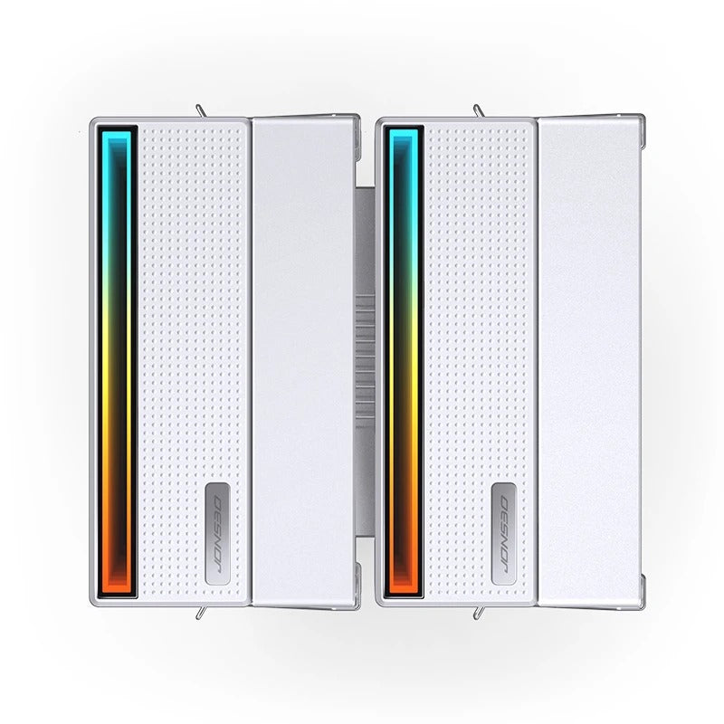 Jonsbo CB80 ARGB Dual-Tower CPU Cooler (Black, White)