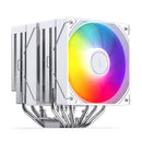 Jonsbo CB80 ARGB Dual-Tower CPU Cooler (Black, White)