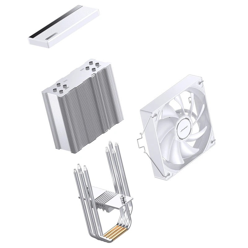 Jonsbo CB40 ARGB Single-Tower CPU Cooler (Black, White)