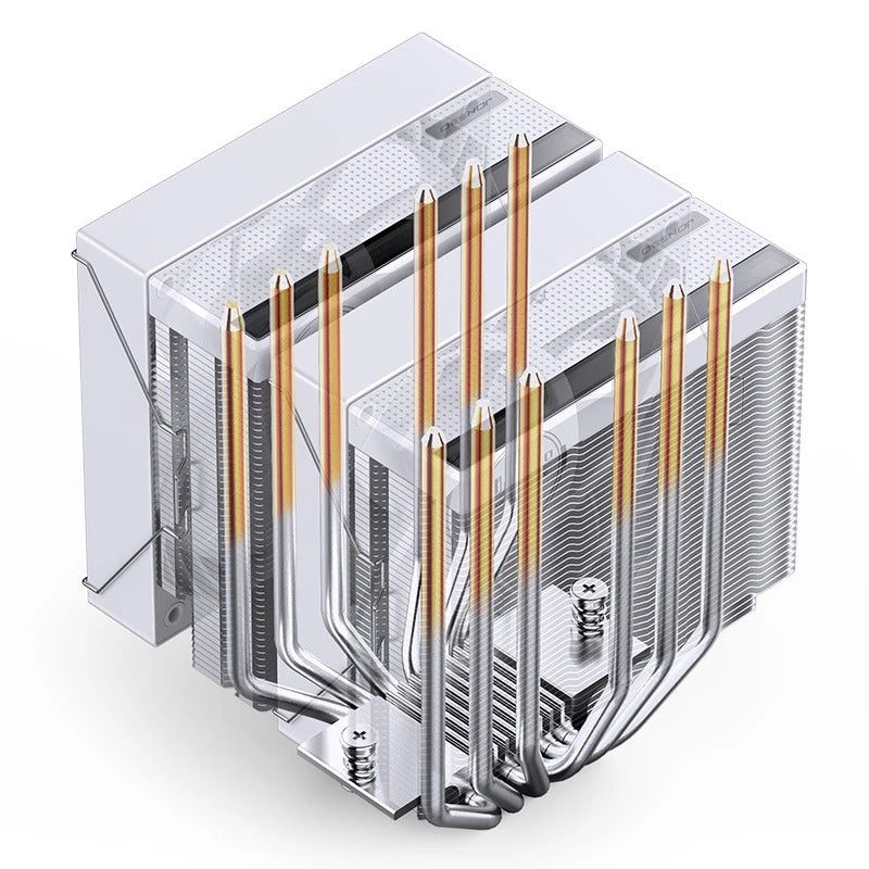 Jonsbo CB80 ARGB Dual-Tower CPU Cooler (Black, White)