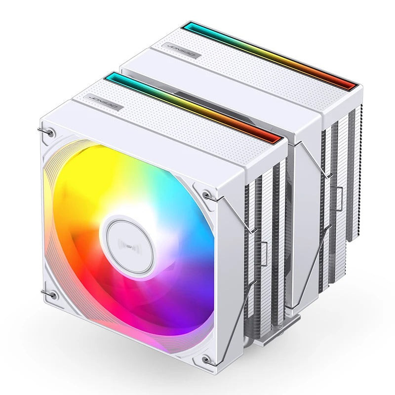 Jonsbo CB80 ARGB Dual-Tower CPU Cooler (Black, White)