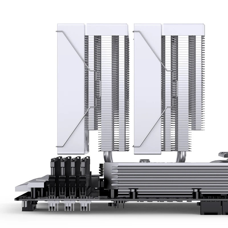 Jonsbo CB80 ARGB Dual-Tower CPU Cooler (Black, White)