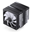 Jonsbo CB80 ARGB Dual-Tower CPU Cooler (Black, White)