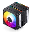 Jonsbo CB80 ARGB Dual-Tower CPU Cooler (Black, White)
