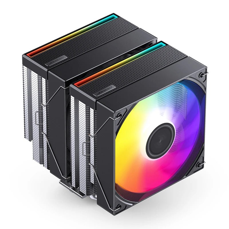 Jonsbo CB80 ARGB Dual-Tower CPU Cooler (Black, White)