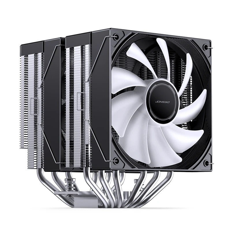 Jonsbo CB80 ARGB Dual-Tower CPU Cooler (Black, White)