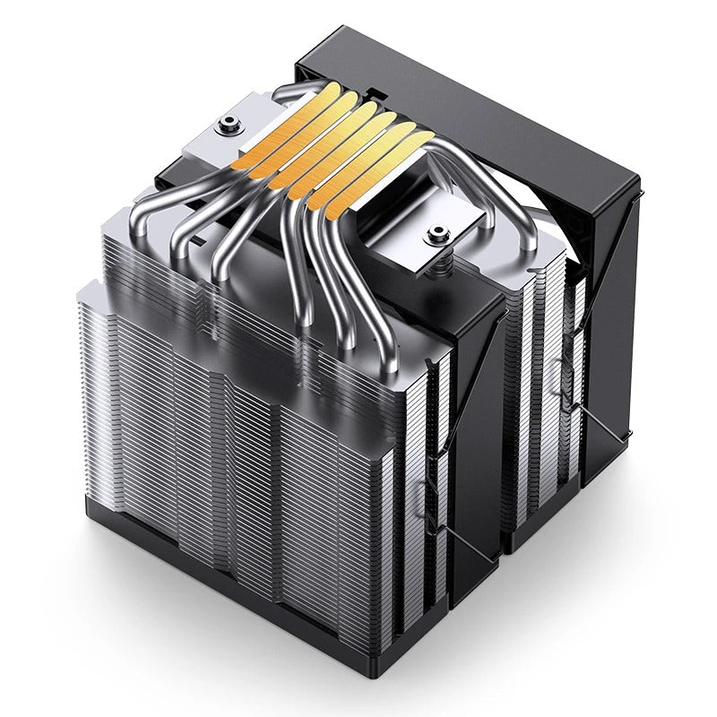 Jonsbo CB80 ARGB Dual-Tower CPU Cooler (Black, White)