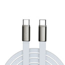 Vyvylabs VeloThread Series Fast Charging Data Cable Type-C to Type-C 240W (1M, 2M) (White) (VCQSCC1-WH, VCQSCC2-WH)