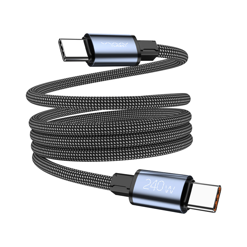 Vyvylabs NeoMag Stowable Rapid-Charging Cable Type-C to Type-C 240W